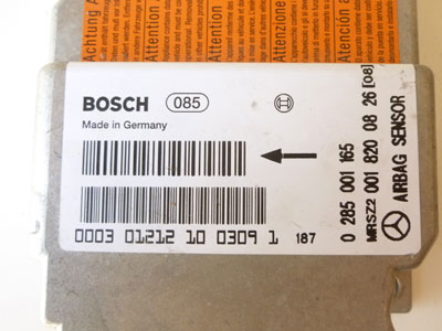 Mercedes Bosch Airbag Control Module Sensor 00182008264